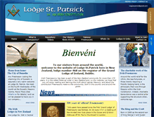 Tablet Screenshot of lodgestpatrick.co.nz